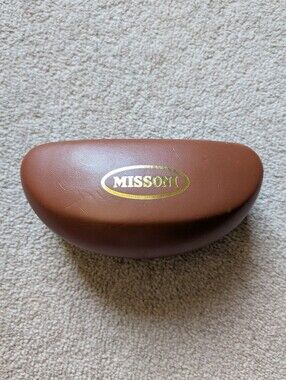 Missoni Brown Sunglasses Case Designer Gold Logo